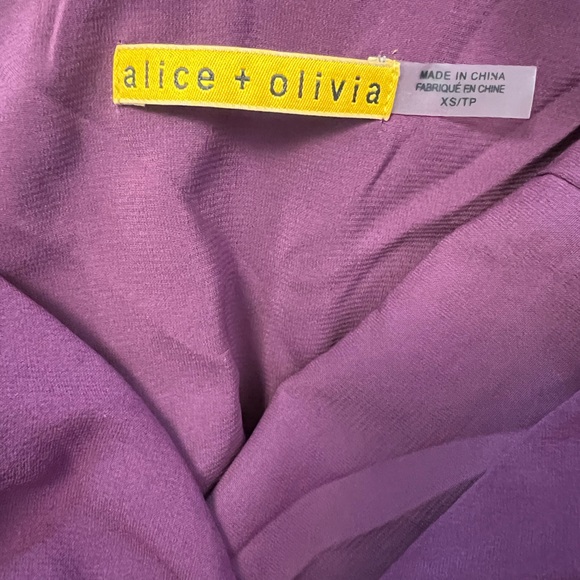 Alice + Olivia Open Back Backless Shift Dress Silk XS - Picture 6 of 6